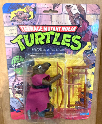 VTG.1988 TMNT Teenage Mutant Ninja Heroes In A Half Shell SPLINTER UNPUNCHED NEW