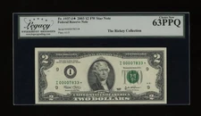 DBR 2003 $2 FRN Minneapolis STAR Fr. 1937-I* Legacy 63 PPQ Low Serial I00007833*