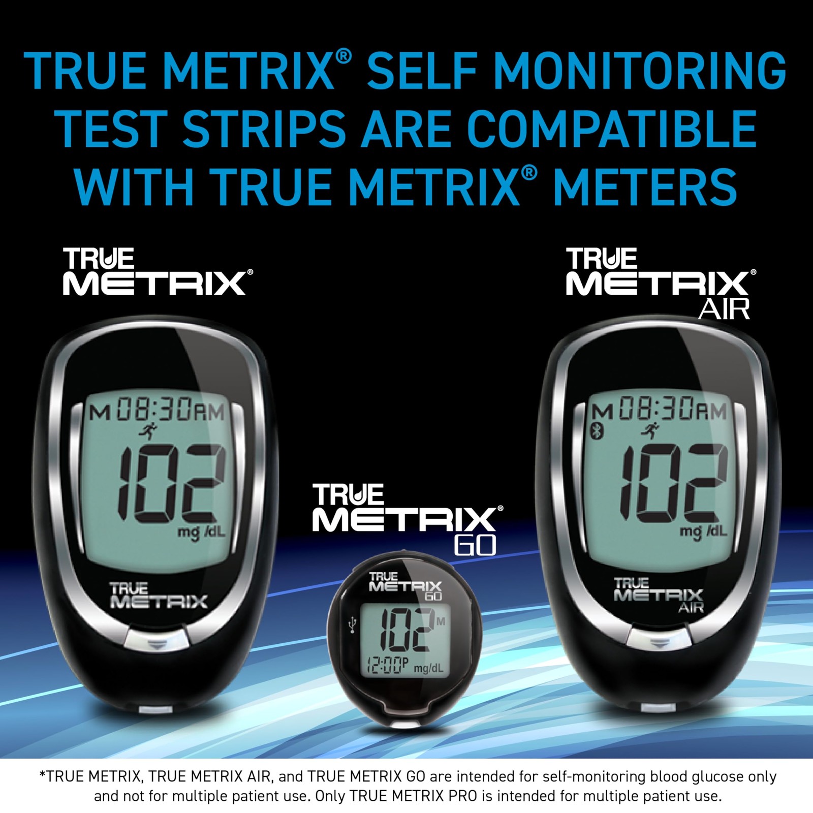 TRUE METRIX Blood Glucose Test Strips 100ct | Diabetes Test Supplies
