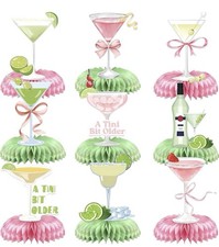 9 Pcs Martini Bit Older Centerpieces a Tini Bit Older Birthday Party Decorations