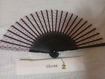 CELINE Fan Charm with Pouch Included Luxury Accessory Vintage Authentic