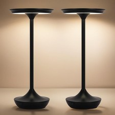 2 Pack LED Rechargeable Cordless Table Lamps,Portable Outdoor 6000 mAh Batter...