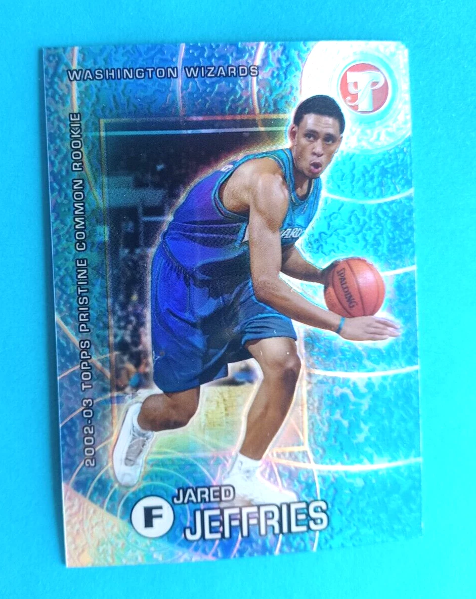 2002-03 TOPPS PRISTINE JARED JEFFRIES #81 RC ROOKIE #137/1899 WASHINGTON WIZARDS