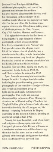 Jacques Lartigue's Riviera 1990 English-language edition - Imagen 2 de 4