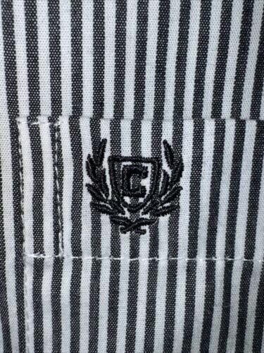 Chaps men’s l/s shirt 2XL easy Care black pinstripe NWT button-down collar XXL - Picture 4 of 5
