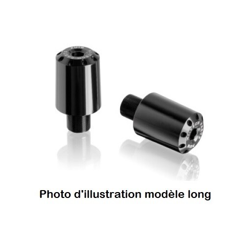 Embouts de guidon long Puig Suzuki argent pour personnalisation de moto