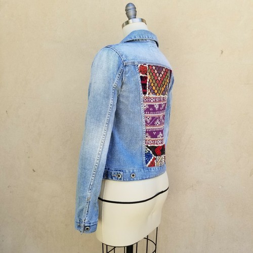 lucky brand embroidered denim jacket