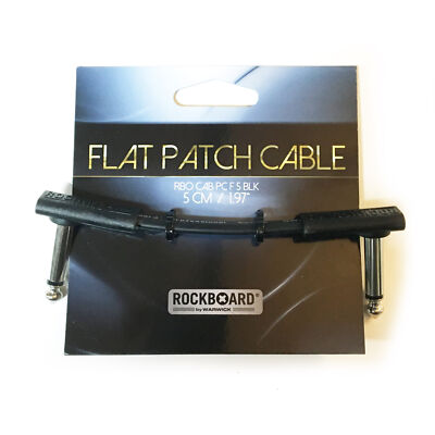 RockBoard Flat Patch Cable 5cm / 1.97'' Black