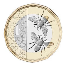 2024, 2025 or 2023 privy mark £1 Bees One Pound Coin Brilliant BUNC Uncirculated