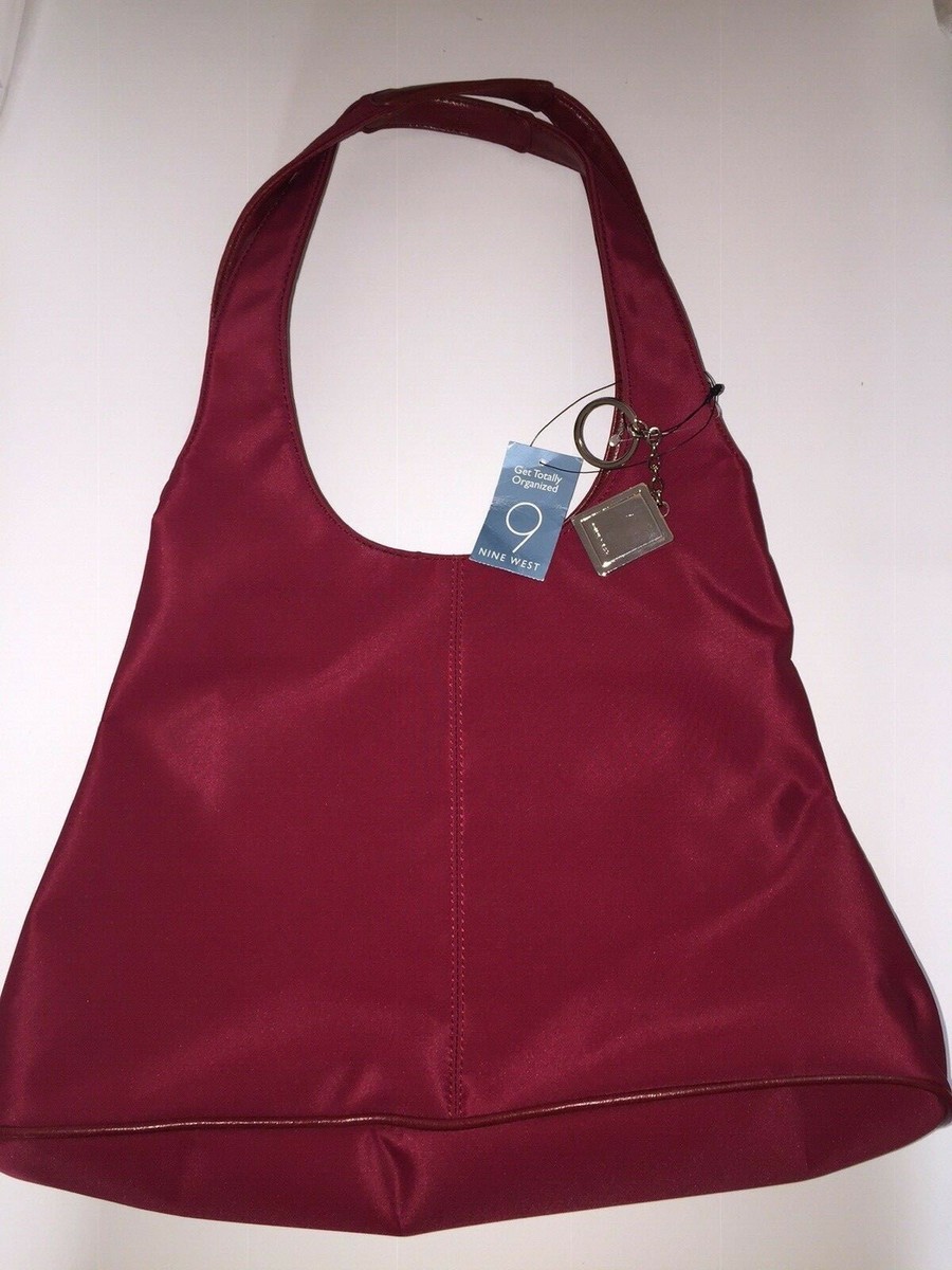 Nine West Handbag Large Red Purse Soft Fabric A-lines BRAND NEW | eBay