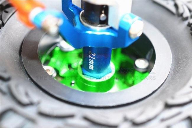Axial SCX10 II Aluminum C-Hub Upgrade Set (Blue) - Fits AX90046 & AX90047
