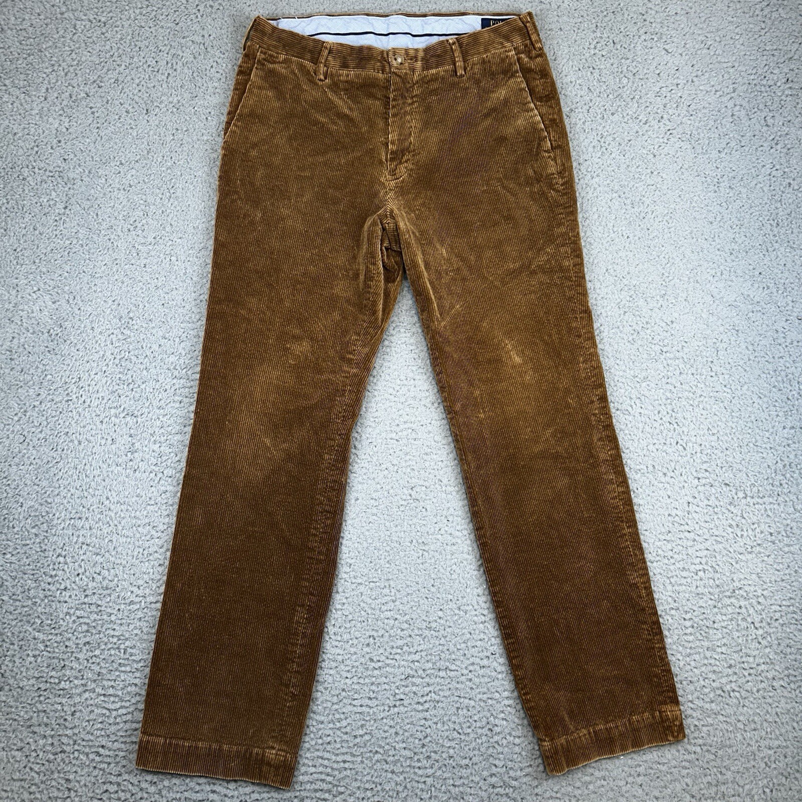 Polo Ralph Lauren Brown Corduroy Pants Classic Fit Mens Size 32x32 (Meas. 32x30)