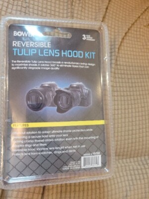 Bower Reversible Tulip Lens Hood Kit HV58 NEW