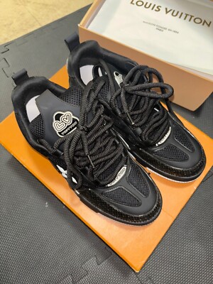 Louis Vuitton skate shoes, 8.5 men, black/white, worn twice | eBay