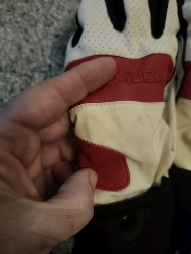 Marker Skihandschuhe Damen schwarz-weiß Leder mit Fäustlingsbezügen - Bild 18 von 22