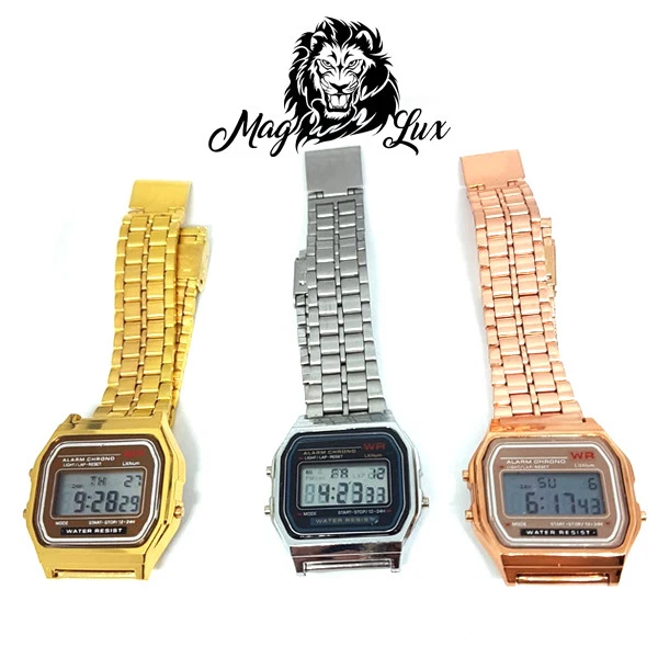 Orologio Modello Casio Colore Argento/Oro /Oro Rosa Unisex Uomo Donna - Immagine 3 di 4
