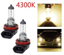 2x H8 Halogen 35w 12v Fog Lights Light Bulbs Bright Clear Amber Replacement New
