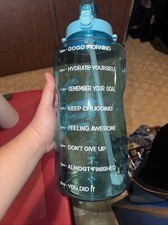 HydroMATE 73oz Water Bottle with Time and Motivational Marks BPA FREE Reusable