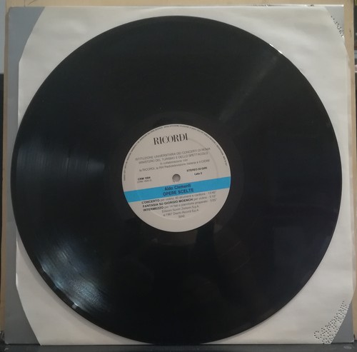 ALDO CLEMENTI LP 33 GIRI PROMOZIONALE RICORDI 1987 - CRM 1004 NUOVO - Foto 10 di 12