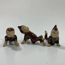 Antique Pixie Tumbling Christmas Elf Figurines