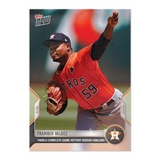 Framber Valdez 2022 MLB Topps Now Card 266 Houston Astros Preorder 198 PR SSP