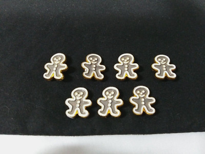 Vintage Streamline Brand Ginger Bread Buttons Lot Of 7