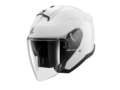 Shark SKWAL JET Blank Motorradhelm (Weiß) Gr: S (55)