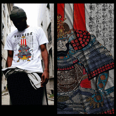 Samurai T-Shirt Shogun warrior with sword Bushido Code Japanese katana Ronin 