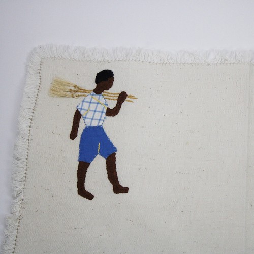 Linen Napkins and Placemats with Applique Jamaica / Caribbean Characters - Picture 17 of 23