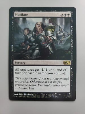mutilate mtg card [Torment] – Galaxy Games LLC 1 until end of turn for each Swamp you control. Mutilate (Card) | EDHREC