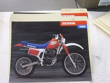  NOS Honda 1988 XR200R  DEALER SALES BROCHURE 