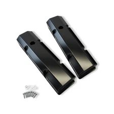 Fabricated Tall Valve Covers & Hole Black Anodized For Small Block Chevy 1958-87