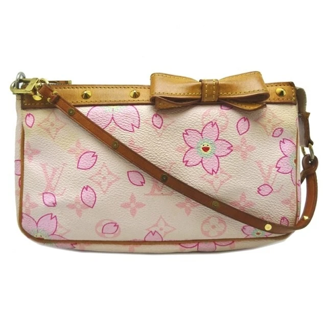 Louis Vuitton Monogram Cherry Blossom Porto Tresor M92027 19x11cm Free  Shipping