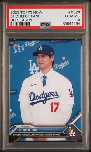 ⚾️SHOHEI OHTANI 2023 MLB TOPPS NOW OFFSEASON #OS23 PSA 10 GEM MINT;