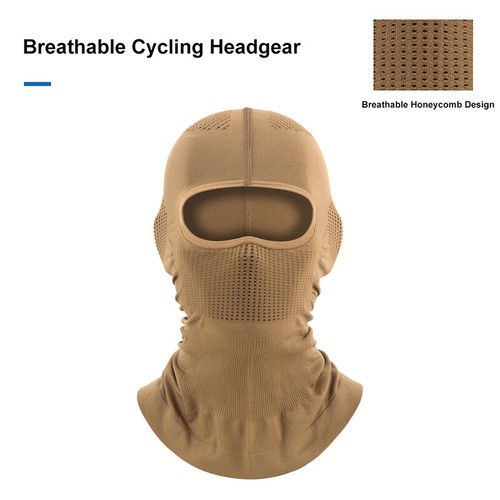 Motorcycle Balaclava Face Mask Neck Tube Warmer Breathable Sun Hood Headwear - Foto 2 di 15