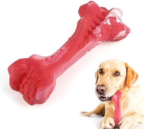 Pet Dogs Chew Toys for Aggressive Chewers Indestructible Rubber Leg Bone Tough M
