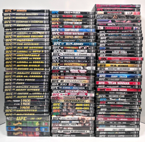 UFC DVD Event Lot 1-181 MMA Fight Martial Art Videos Ultimate Collection