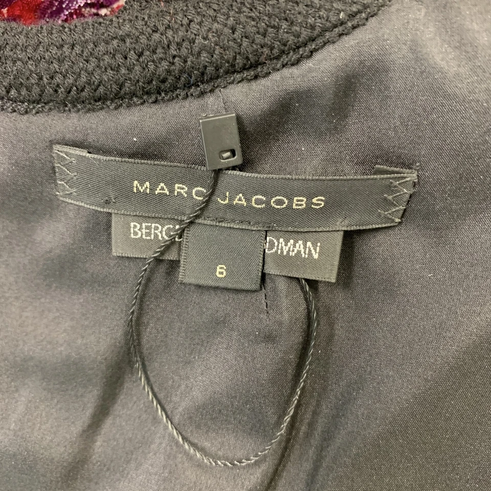 MARC JACOBS Taglia 6 Multicolore Acetato Misto Jacquard Tubino - Immagine 4 di 4