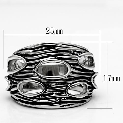 CLEARANCE------------SILVER TONE FINISH BOHO ARTISTIC FASHION RING SIZE 7 - Picture 2 of 4