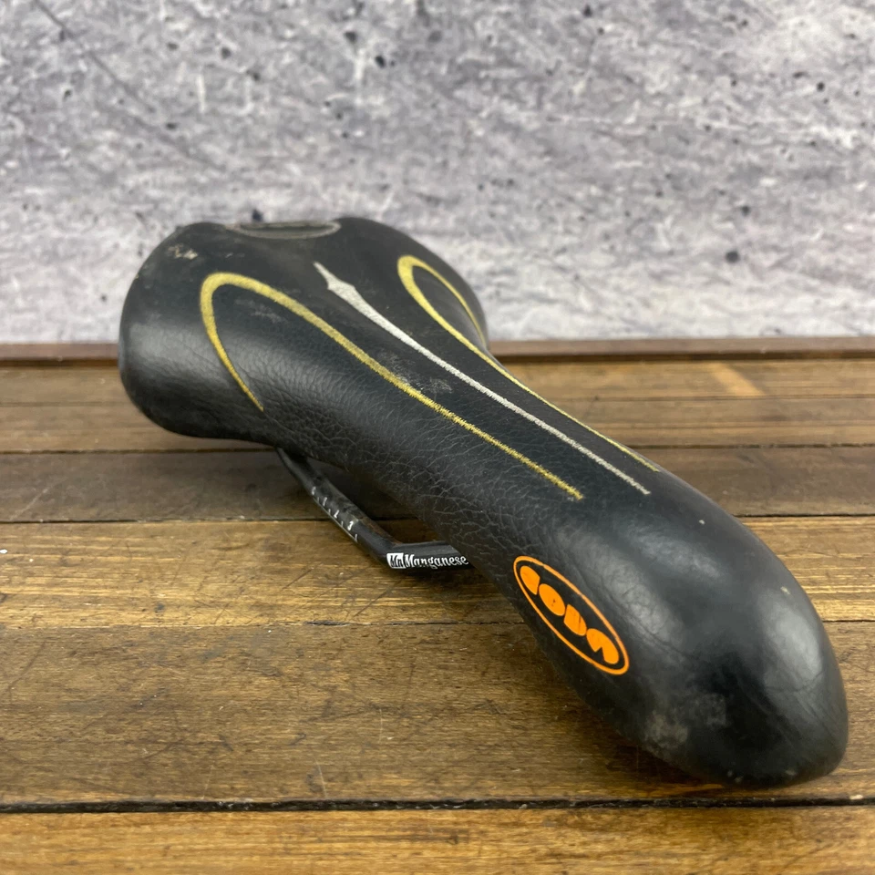 Sillín vintage Cannondale Seat 1999 Coda Selle Italia Stitch años 90 MTB rieles MTB Foto 2 de 4