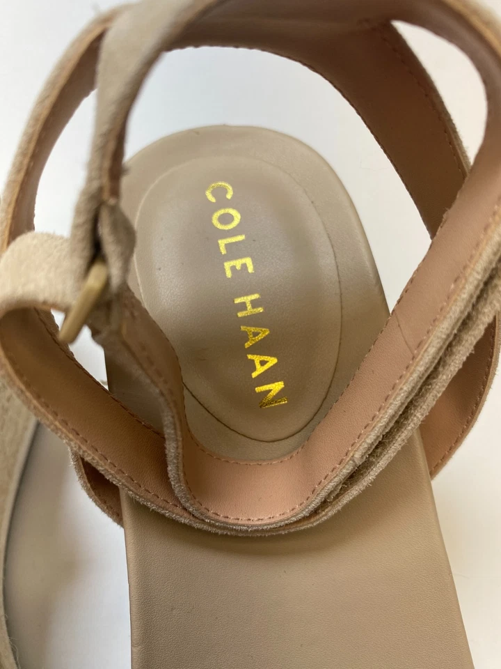 Женские сандалии Cole Haan CloudFeel Espadrille кунжут на танкетке размер 7 - Изображение 3 из 4