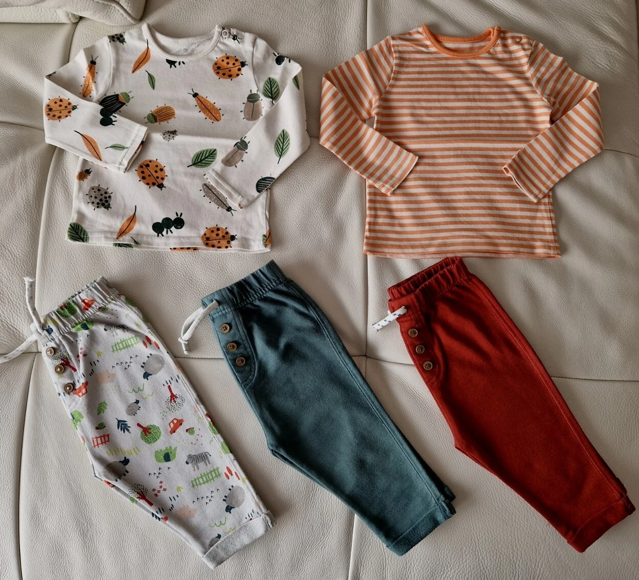 Baby Boy Clothes Bundle Sets Age 6-9 Months Tu, Nutmeg Tops, Joggers