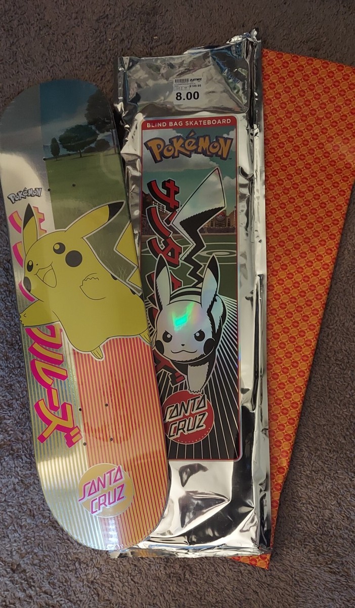 限定 Pokémon×SANTA CRUZ スケートボード デッキ ピカチュウ Santa Cruz x Pokemon Blind Bag Skateboard Deck 8.0 - Pikachu