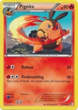 Pignite 25/149 B&W Boundaries Crossed Uncommon PERFECT MINT! Pokémon