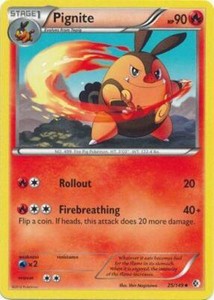 Pignite 25/149 B&W Boundaries Crossed Uncommon PERFECT MINT! Pokémon