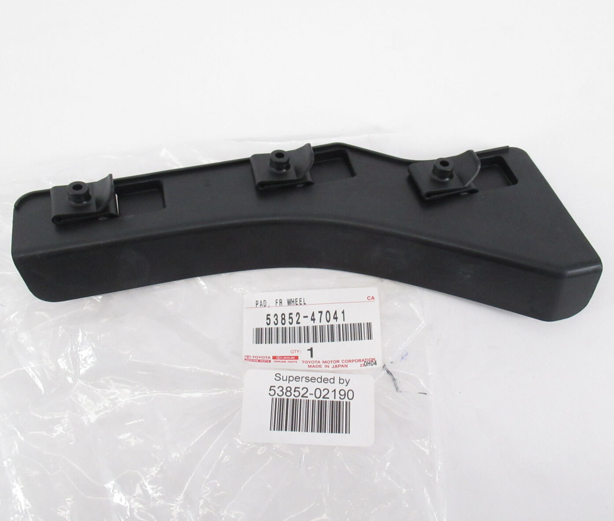 Genuine OEM Toyota 53852-02190 Driver Front Fender Liner Extension