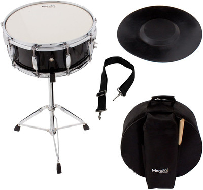 Mendini Student Snare Drum Set with Gig Bag, Sticks, Stand and Practice Pad Kit,
