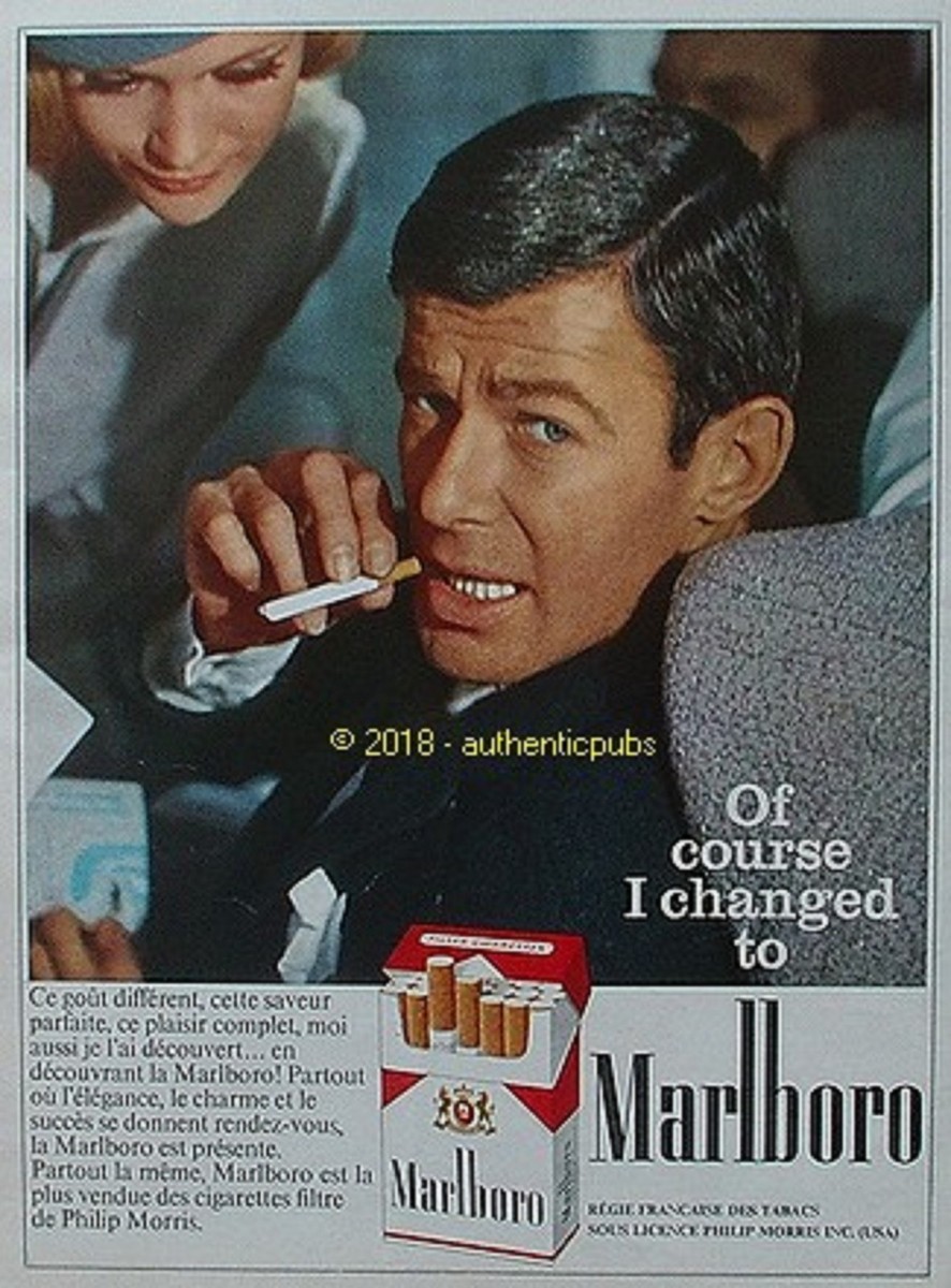 PUBLICITE MARLBORO CIGARETTE REGIE FRANCAISE DES TABACS DE 1966 FRENCH AD  PUB
