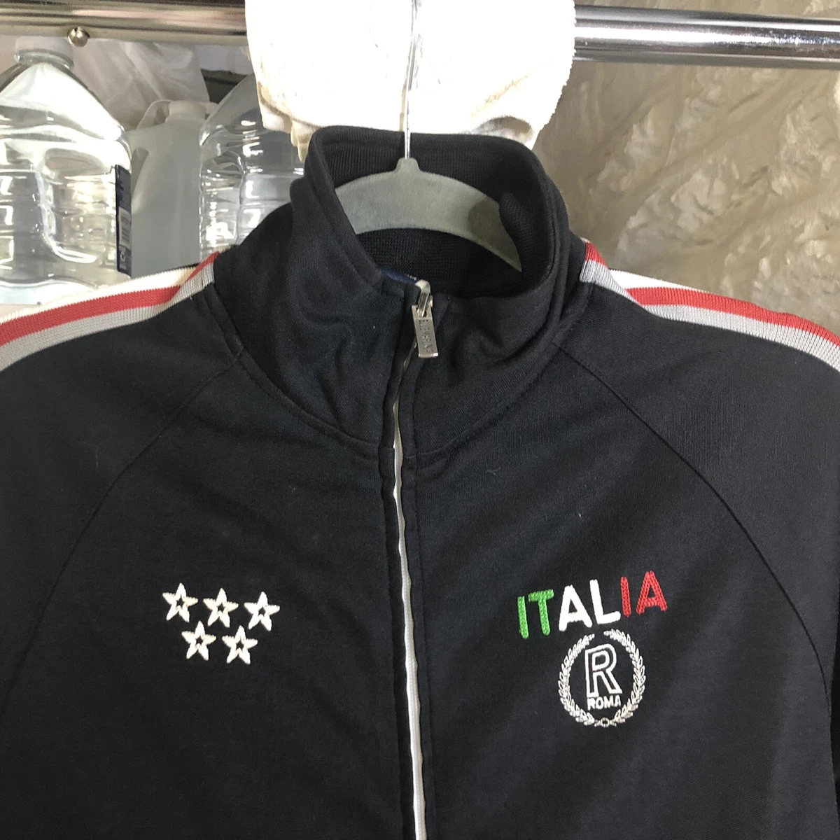 Blue Marlin Womans Jacket S Black Cotton Italia Coat Roma Rome