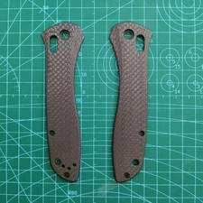 1 Pair Custom Full 3K Carbon Fiber Handle Scales for Benchmade 710 Old Version
